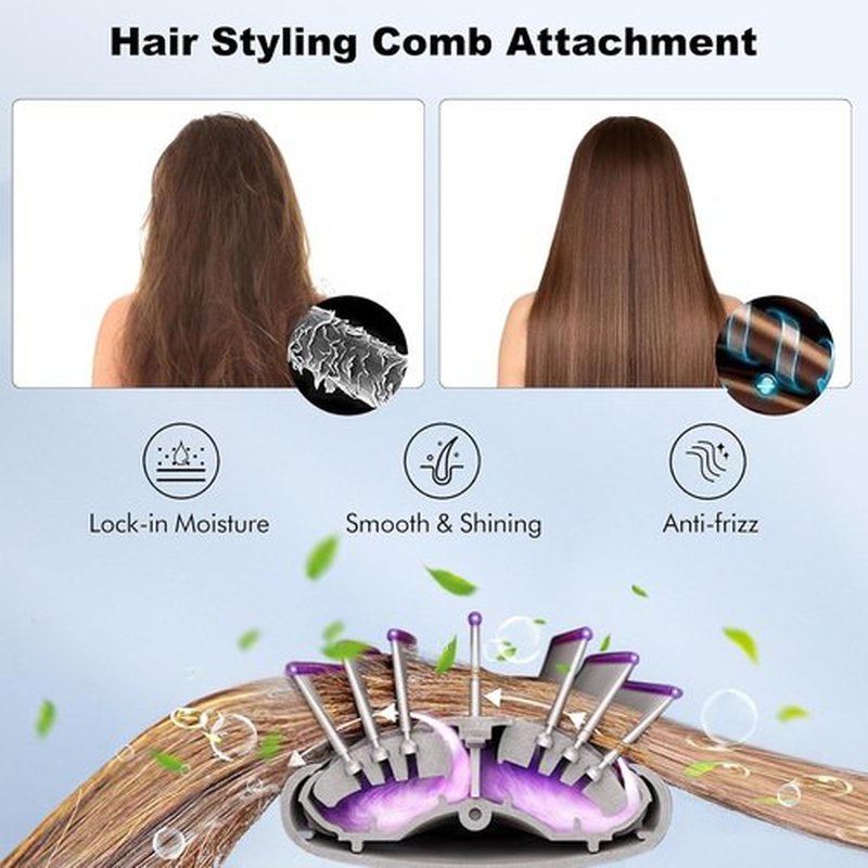 Dyson Small Firm Smoothing Brush - Hair Styling Comb Attachment for Airwrap | Part No. 969488-01