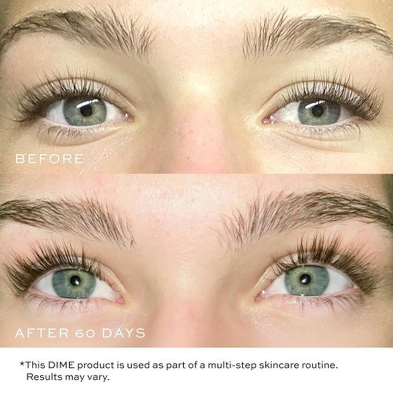 DIME Beauty Eyelash Boost Serum - Enhance Growth for Healthier, Longer, Thicker Lashes | 0.20 oz / 6 ml