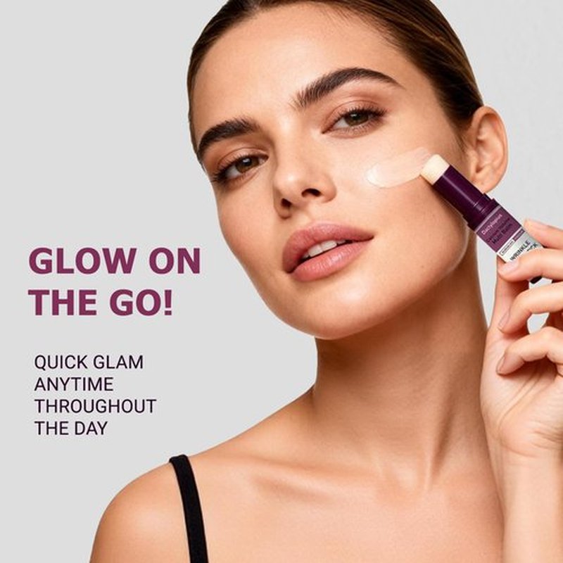 Calcium Multi Balm Stick with Collagen & Natural Oils, Calcium Enriched Formula to Support Skin Firmness, Improve Elasticity & Plumpness, Multi-Action Hydrating Balm for Face, Neck Daily Use