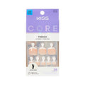 KISS CORE French Press On Toenails, Two of a Kind, White, Squoval, 26 Count