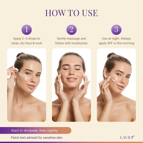 Bakuchiol Retinol Serum for Face with Vitamin C Hyaluronic Acid & Niacinamide Anti-Aging Plant-Based Serum Reduces Wrinkles Firms & Smooths Skin Vegan Fragrance-Free1 fl oz