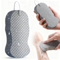Magic Exfoliating Bath Sponge, 3D Super Soft Exfoliate Body Scrubber, Reusable Handheld Shower Brush Remover Dead Skin for Adults Women Men Cleansing Skin No Silicone Net Sponge (Grey)