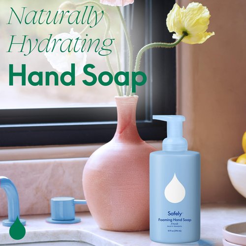 Safely Foaming Hand Soap – Fresh 6-Pack, Moisturizing Liquid Hand Soap With Coconut Conditioning, Leaves Skin Soft And Smooth, Removes Dirt, Grease, and Impurities, 10 Fl Oz Each