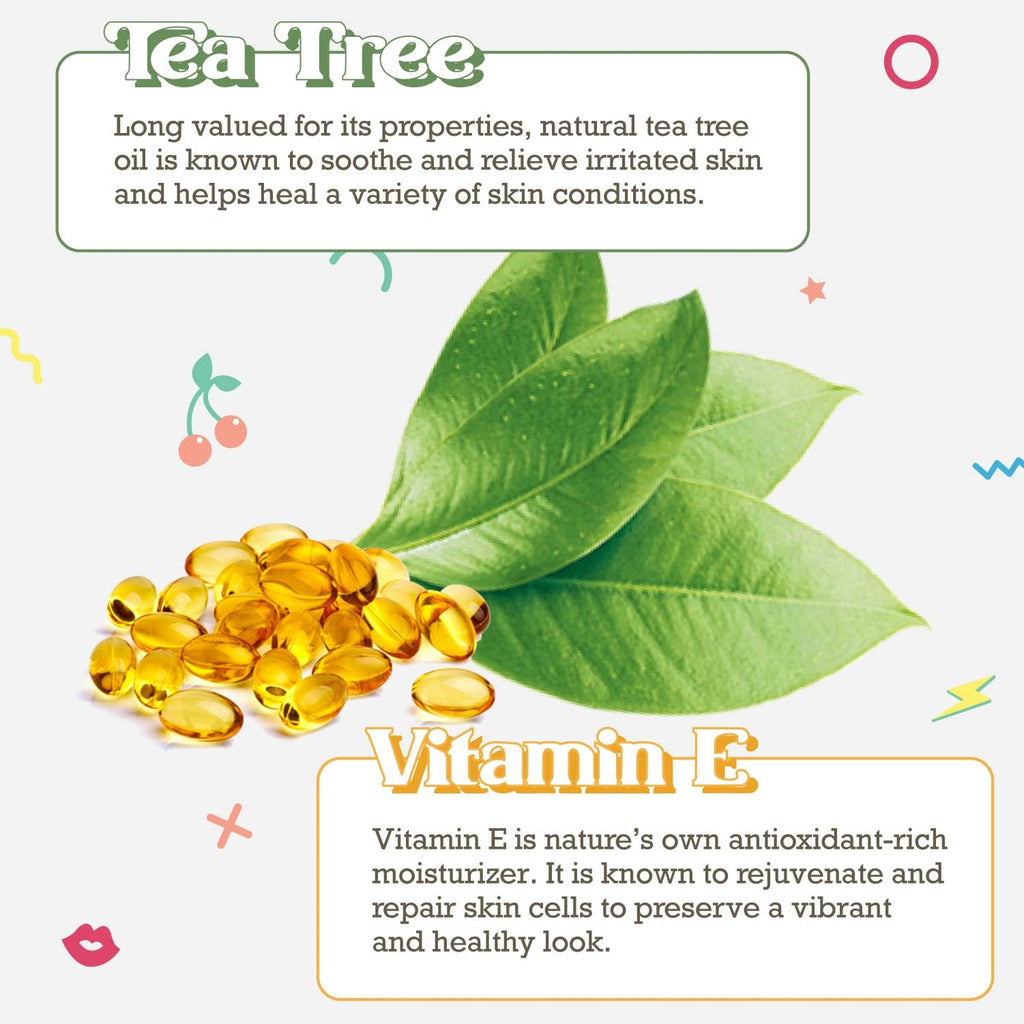 Purifect Cool Calm Clear Tea Tree Oil Facial Serum for Skin - Tea Tree Essential Oil Serum for Face, Redness Relief, Vitamin E for Antioxidant Support, Vegan Skincare, Cruelty Free - 1 fl oz