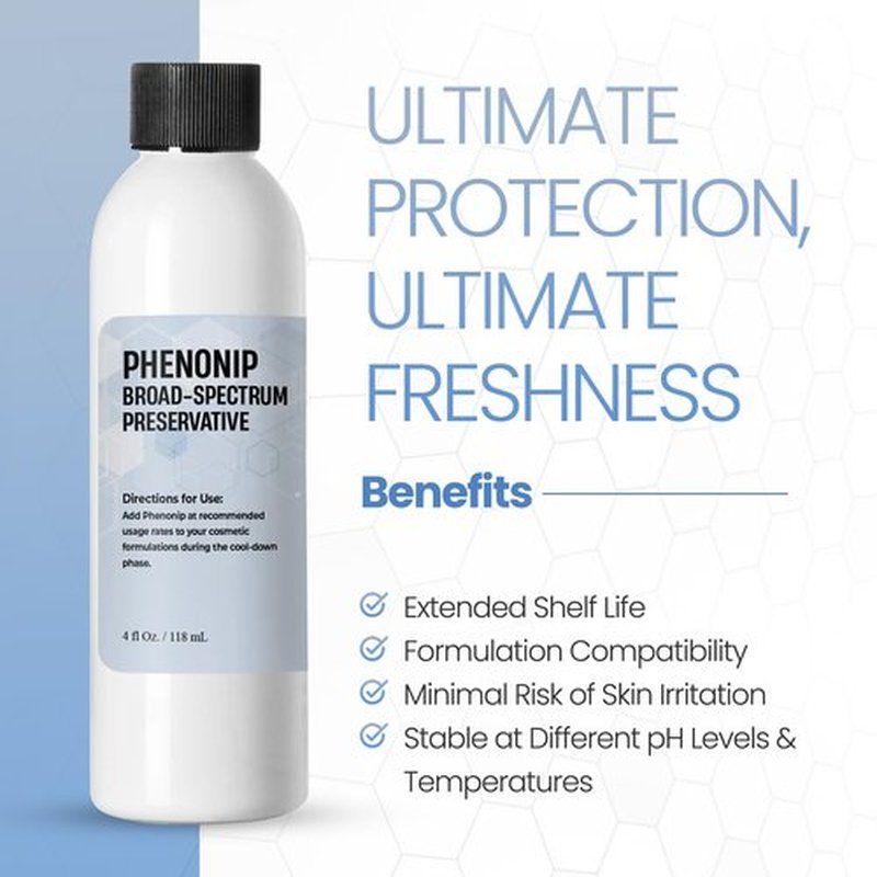 Phenonip (4 Ounce / 118 mL), Phenonip Natural Preservative for Lotion, Cream, Phenonip Organic Preservative DIY Lotion and Scrub by Talsen Chemicals