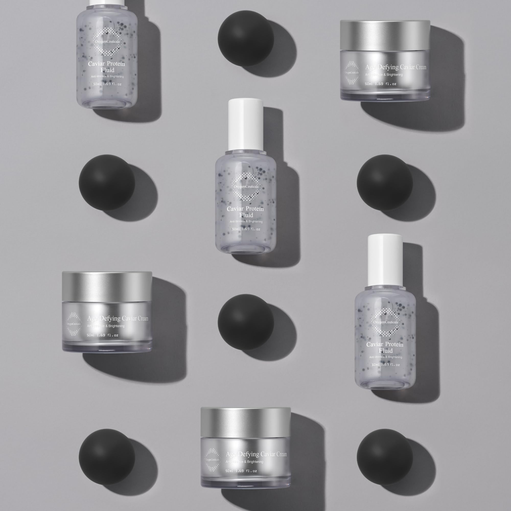OxygenCeuticals Age Defying Caviar Kit – Anti-Aging Kit, Age-Defying Caviar Cream & Serum for Fine Lines Repair, Skin Renewal for Face & Neck