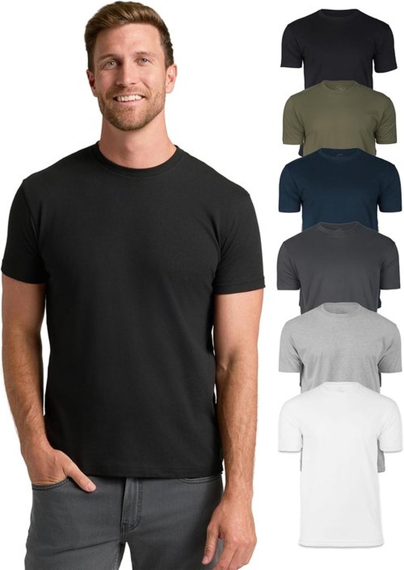 True Classic Men's T-Shirts - Short Sleeve Crew Neck Cotton Blend Tees | Stylish & Comfortable