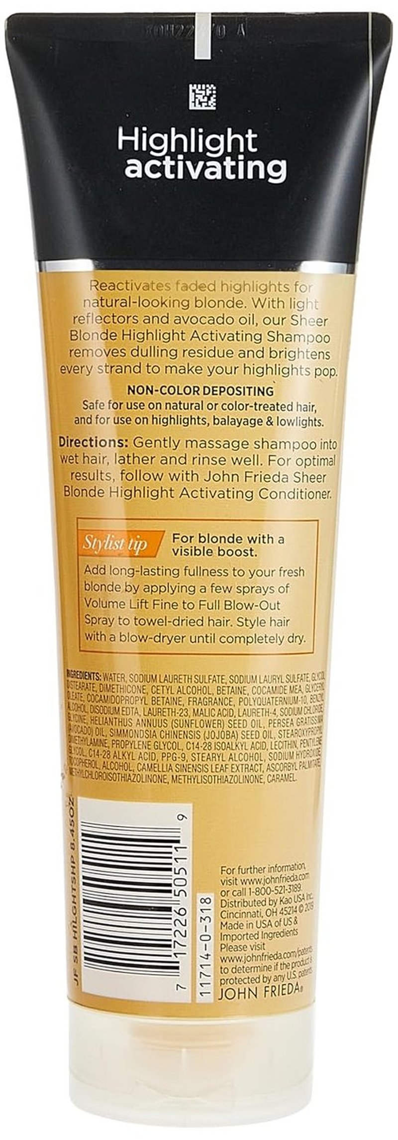 John Frieda Sheer Blonde Highlight Activating Shampoo - Enhance Lighter Blondes' Radiance