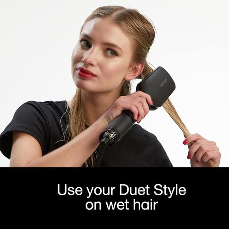 GHD Duet Style Power Couple - 2-in-1 Hot Air Hair Styler & Sleek Talker Styling Oil (Black, 3.2 fl. Oz.)
