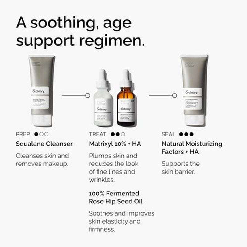 The Ordinary Matrixyl 10% Anti-Aging Serum - Hyaluronic Acid for Fine Lines & Wrinkles | 1 Fl Oz