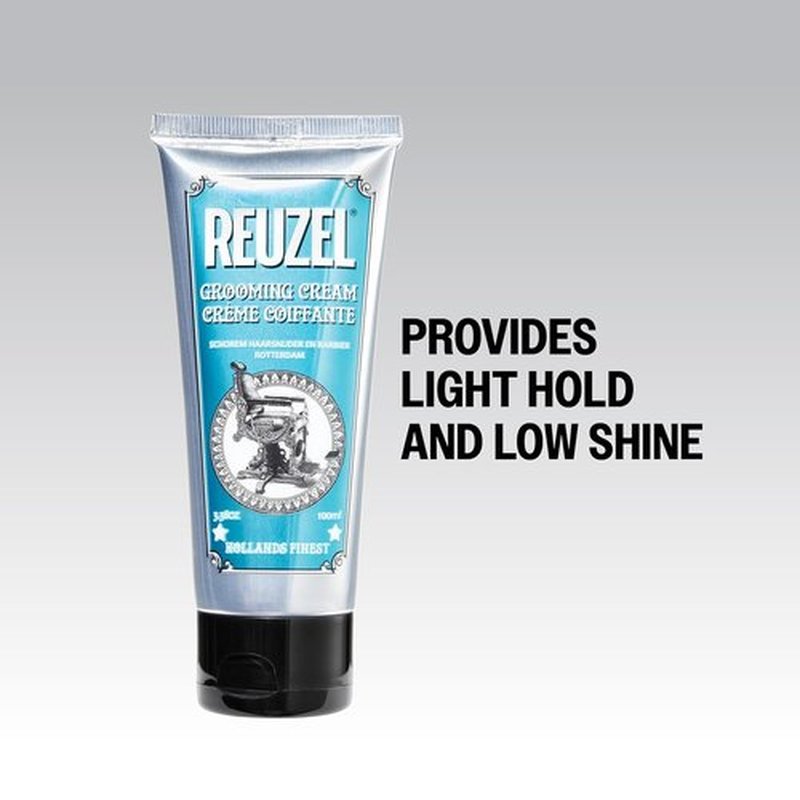 Reuzel Grooming Cream - Pliable Natural Light Hold for Texture & Definition | Moisturizing, 3.38 oz