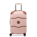 DELSEY PARIS Chatelet Air 2.0 Carry-On Plus Suitcase 20 Inch, Hardside Polycarbonate Luggage, Dual-Density Spinner Wheels, TSA Lock, USB Port, Blush Pink
