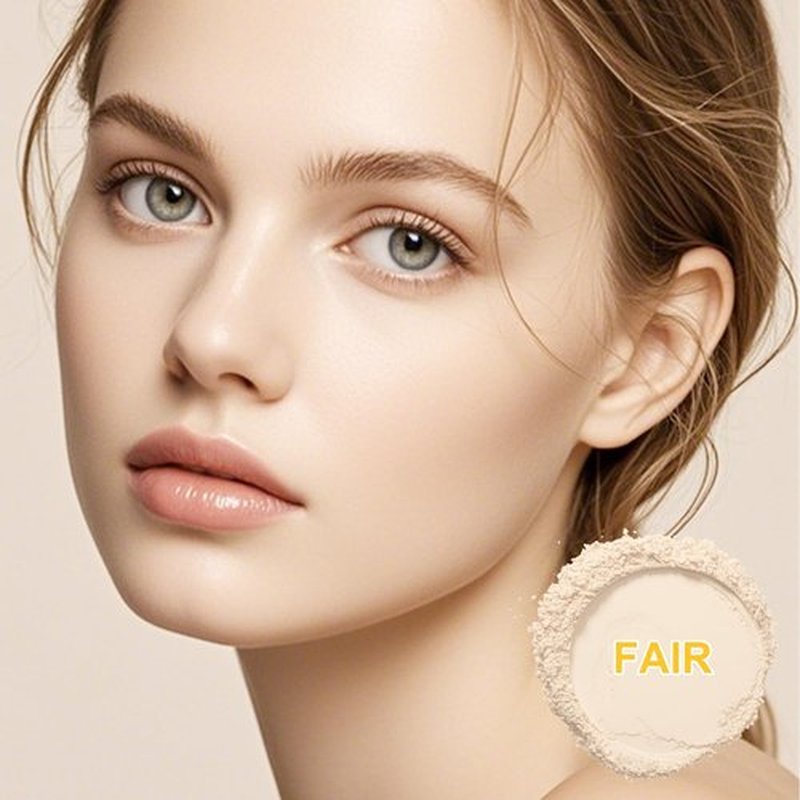 Mineral Sunscreen Setting Powder, SPF 35 Brush Sunscreen Powder for Face & Scalp, Long Lasting Lightweight Breathable, Oil Control Natural Matte Finish (#02 Fair)