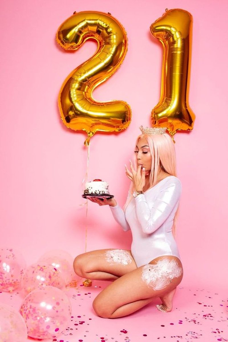Skiennix 40-Inch Gold Number Balloon - 18th Birthday Party Decoration for Men & Women