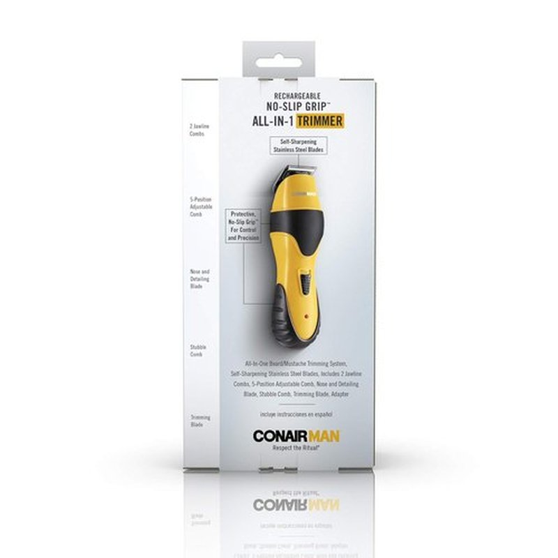 ConairMAN Beard Trimmer - All-in-One Grooming Kit for Face, Nose & Ear Hair | Cordless & Rechargeable