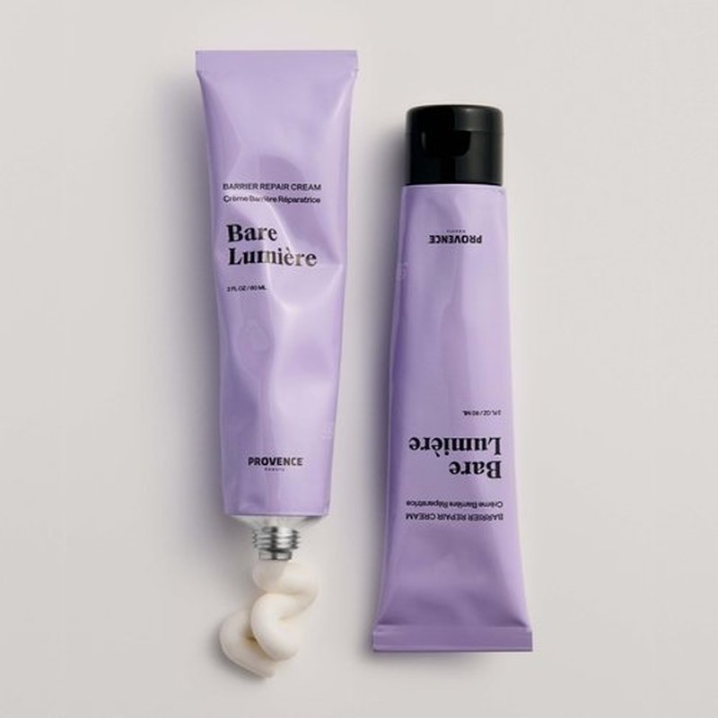 Provence Beauty BARE LUMIÈRE Skin Barrier Repair Cream – 5-in-1 Face Moisturizer with Ectoin, Encapsulated Probiotics & Aloe Vera – Hydrates, Primes, Boosts Glow & Strengthens the Skin – 2 fl oz
