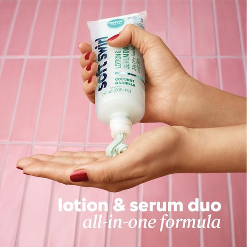 Onyx Professional Hydrating Body Lotion & Serum Duo with Ceramide NP & Coconut Oil, Coconut Bliss, 7 fl oz, 2pk