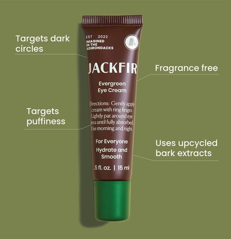 Jackfir Evergreen Eye Cream - Natural Formula for Men | Reduces Puffiness & Brightens Dark Circles | 0.5 Fl Oz