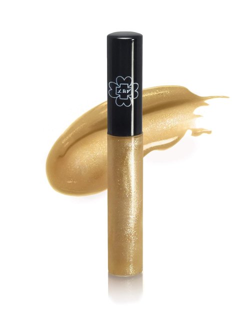 LUV+CO Lip Gloss - 90% Organic Moisturizing Formula | Non-Sticky, Shiny Finish | Gold Glitter, Bronze Bollywood - 7ml