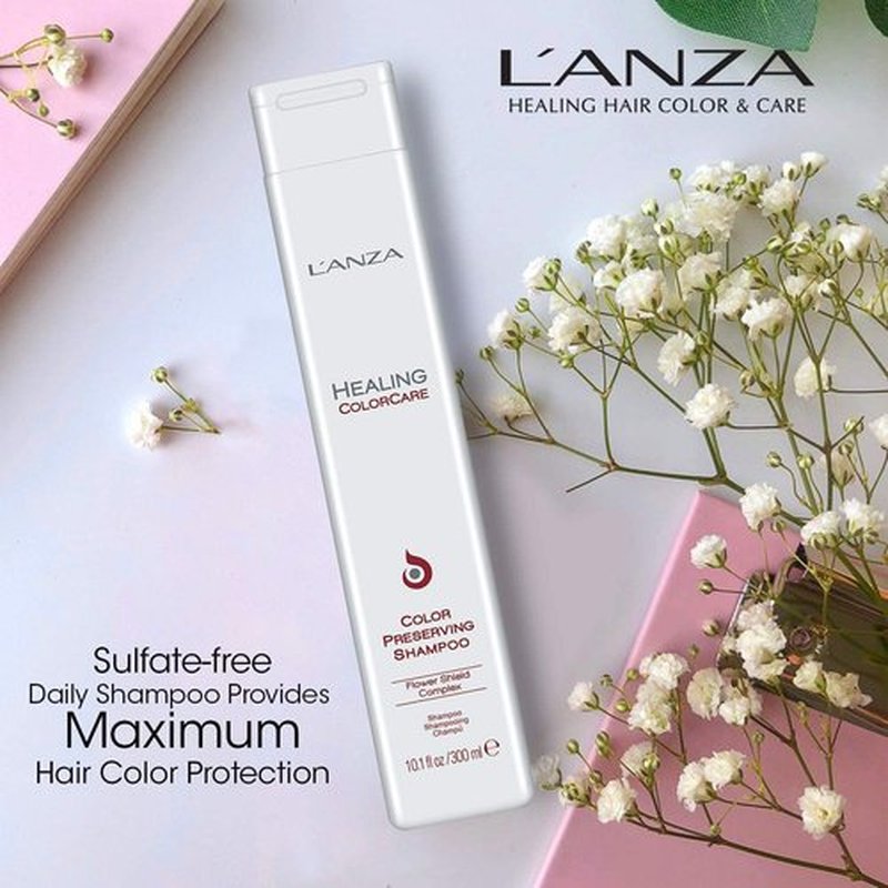 L'ANZA Healing Colorcare Shampoo - Color-Safe Repair for Dry, Damaged Hair | Sulfate-Free, 10.1 Fl Oz (Pack of 2)