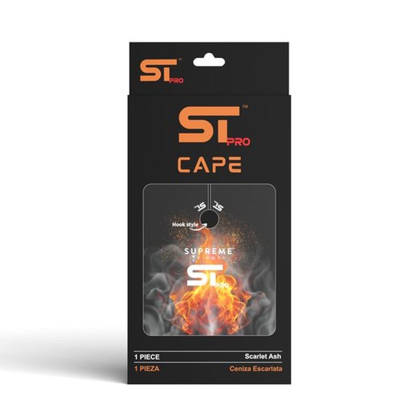 Supreme Trimmer Premium Barber Cape | Professional Hair Stylist Waterproof, Hook Closure Cape; Salon, Barber, or Home Use | Scarlet Ash