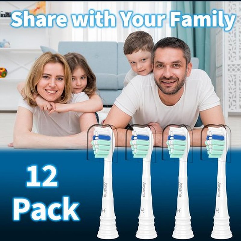 Philips Sonicare Replacement Toothbrush Heads - Compatible C2 C1 4100 | 12-Pack Electric Brush Heads