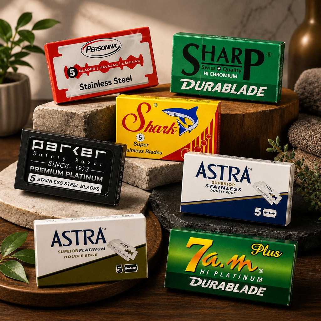 Double Edge Razor Blade/Safety Razor Blade Variety Pack 100 Blades for All Standard Double Edge Safety Razors