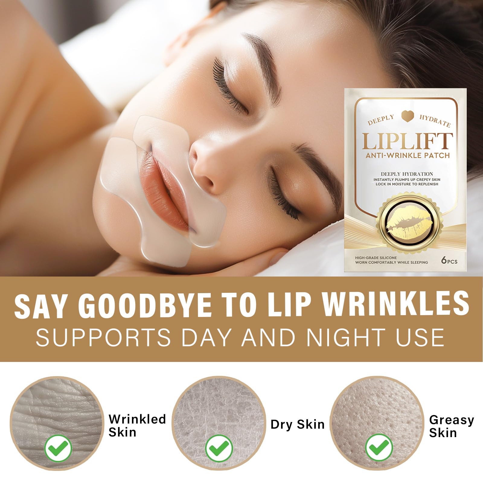 Hajoyful Anti Wrinkle Patches for Lip