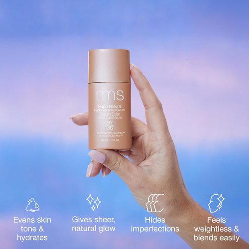 RMS Beauty Supernatural Radiance Serum SPF 30 | Lightweight Hydrating Sunscreen with Antioxidants, 1 oz