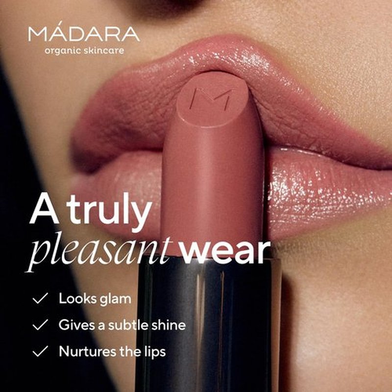 Madara DAZZLE NIGHTS 3.8g (#501 FLATTERY) - Nourishing & moisturizing with shea butter & vitamins C+E – intense color, soft feel, natural shine (Flattery)