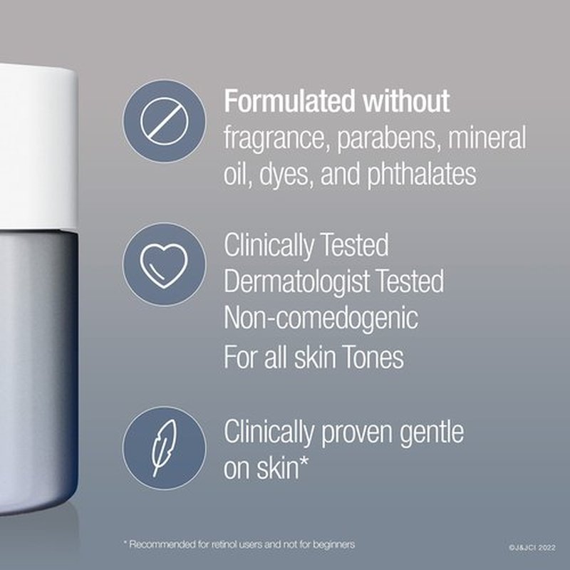 Neutrogena Rapid Wrinkle Repair Retinol Pro+ Night Cream Face Moisturizer, Anti-Aging Face Cream, 1.7 oz + Trial Size Hydro Boost Facial Cleanser, 0.5 fl. oz