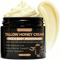 BNNBRGA Organic Grass-Fed Beef Tallow for Skin – Moisturizing Cream with Raw Honey, Handmade All-Natural, for Soft Smooth Skin （4 Oz ）
