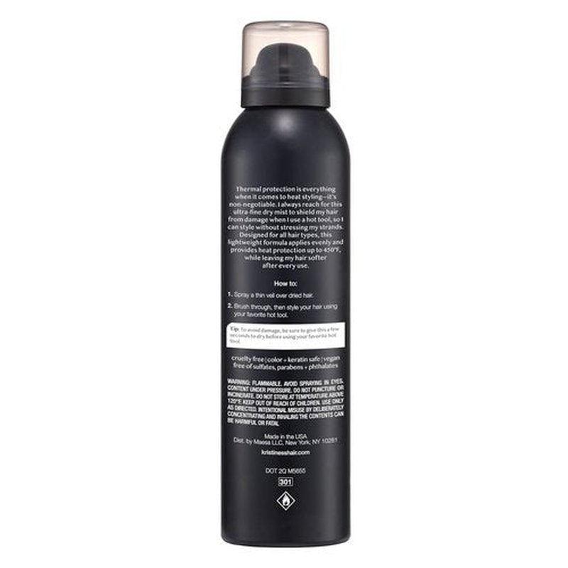 Kristin Ess Dry Heat Protectant Spray - Frizz Control & Shine Enhancer - Protects Hair Up to 450°F - Fresh Pear Scent (5 oz)