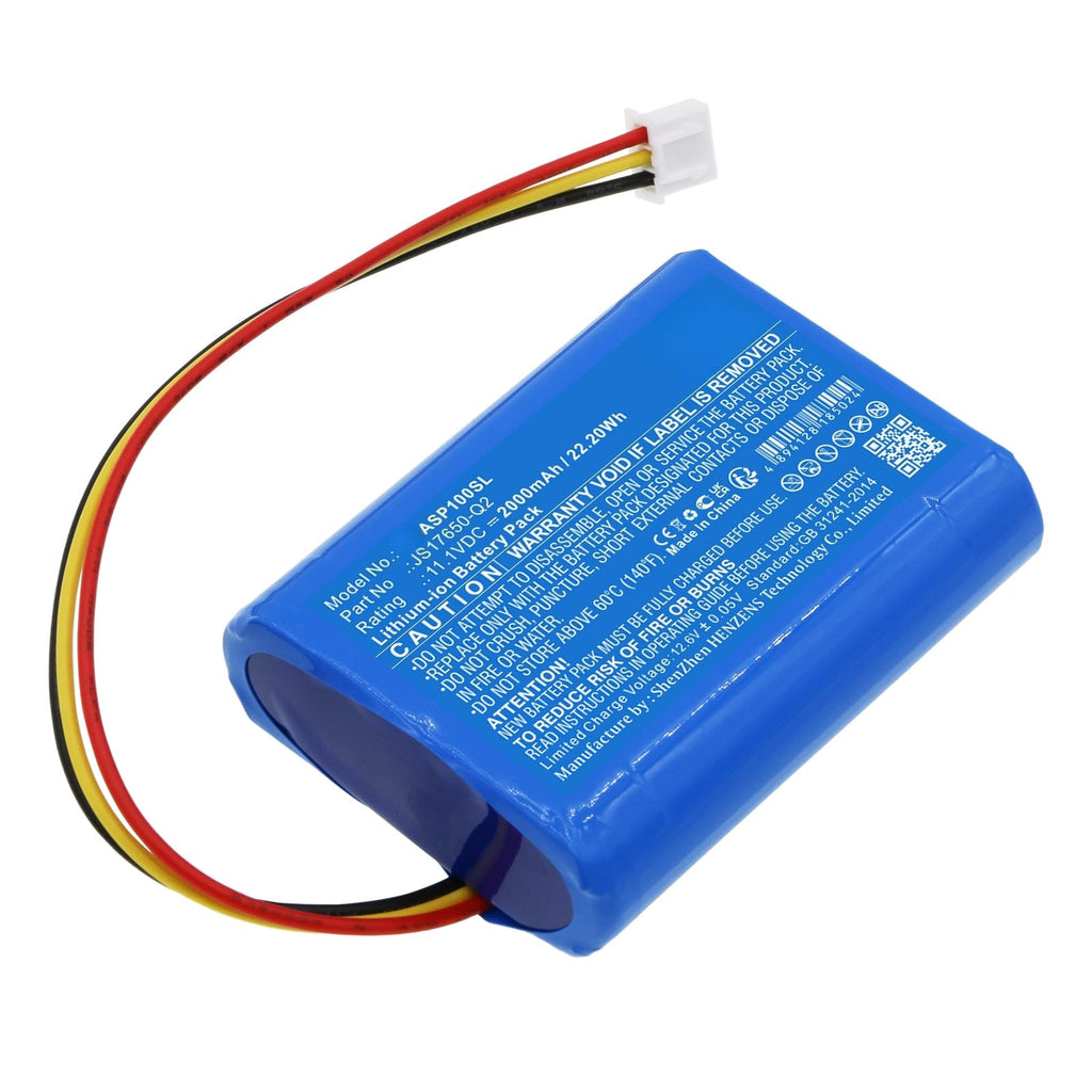 Sabuly 11.1V JS17650-Q2 High-Performance Replacement Battery for AR AWSEE3 Pasadena AWSBT10 AWSEE3BK Santa Clara AWSBT10BK with JS17650-Q2/2000mAh