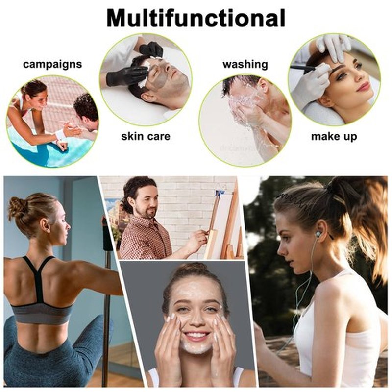 JERLITU Metal Headbands, With Teeth Hairband for Men, Womens Headbands, Unisex Black Wavy Spring Outdoor Sports, Simple Elastic Non-Slip Headwear.(10 Pcs)
