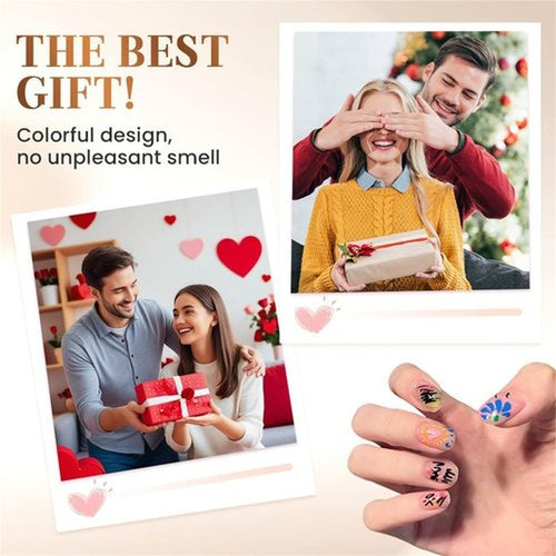 12-Color 3D Nail Art Pens Set, 0.5mm Fine Tip Acrylic Nail Polish Pens for Kids & Adults-Nail Art Markers for Dotting Liner Drawing-Professional DIY Manicure Tools for Home & Salon-1PCS SET