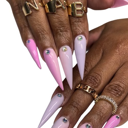 NABULOUS Soft Gel Nail Tips, Stiletto XL, 360 Pieces, Full Cover, Clear, 0 Ounce (Pack of 1)