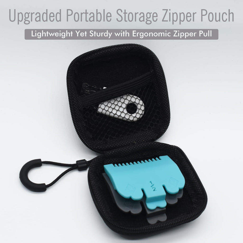 2 Pieces Professional Hair Clipper Attachment Guard Guide Combs, 1/16", 1/8", 1.5MM, 3MM Compatible with Wahl Standard Full-Sizes Magic Clip Senior 8148 1919 Hair Clippers (Multi-Color)