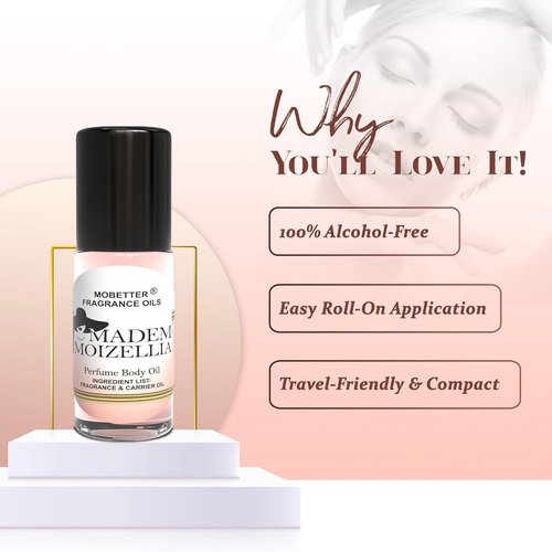MOBETTER Fragrance Oils - Madem Moizellia 1 Oz Women's Perfume Body Oil | Long-Lasting Scent