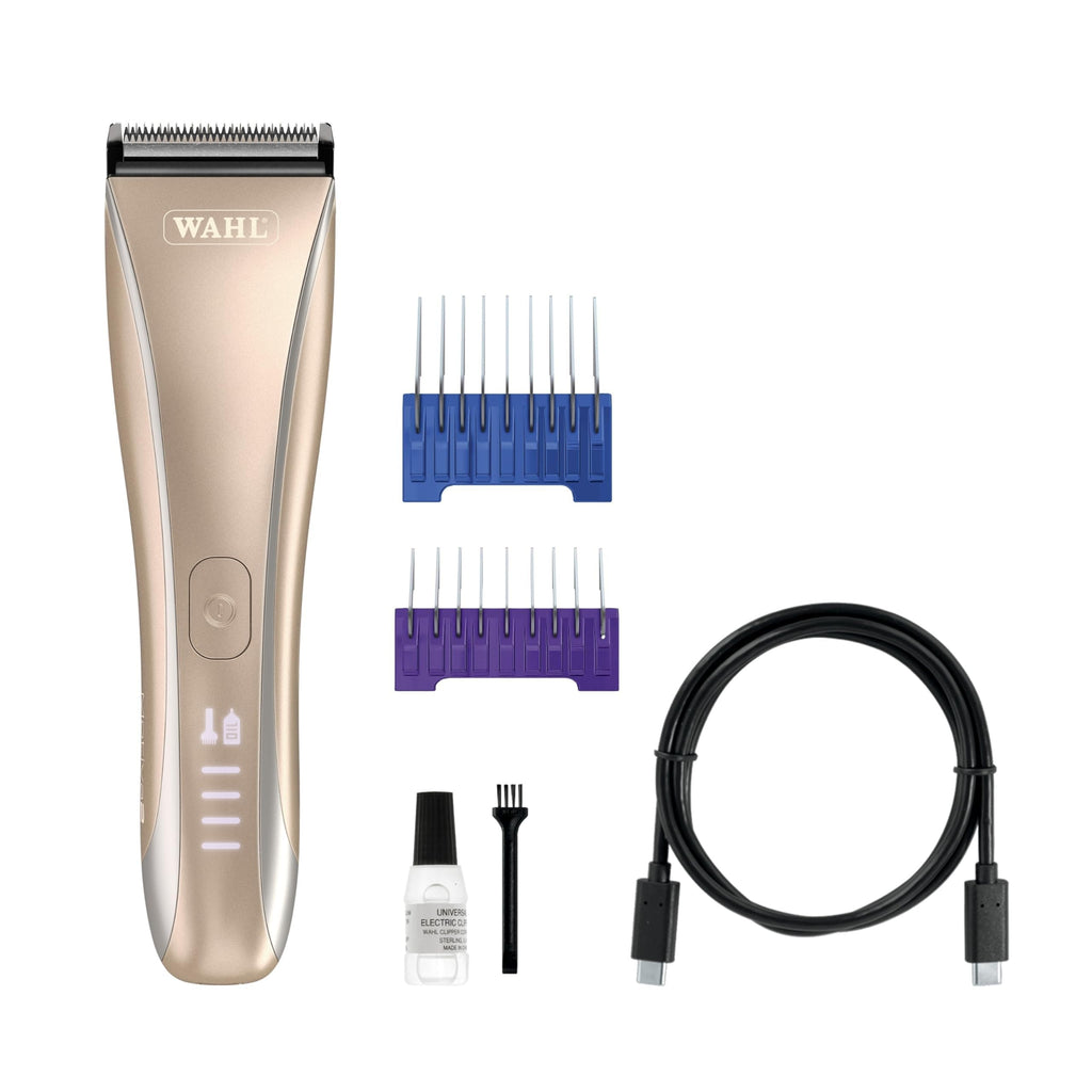 Wahl Pro Animal Motiva2 - Professional Pet Clipper for Dogs, Cats & Horses - Cordless - Digital Display with LED Indicator - Comfortable Grip - Easy to Carry & Travel Lock - Petite Orchid