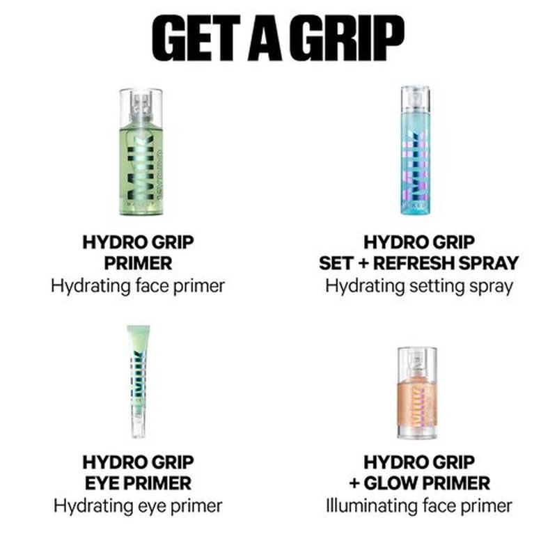 Milk Makeup Hydro Grip Primer - Hydrating Makeup Primer for 12-Hour Hold - Fragrance-Free & Vegan