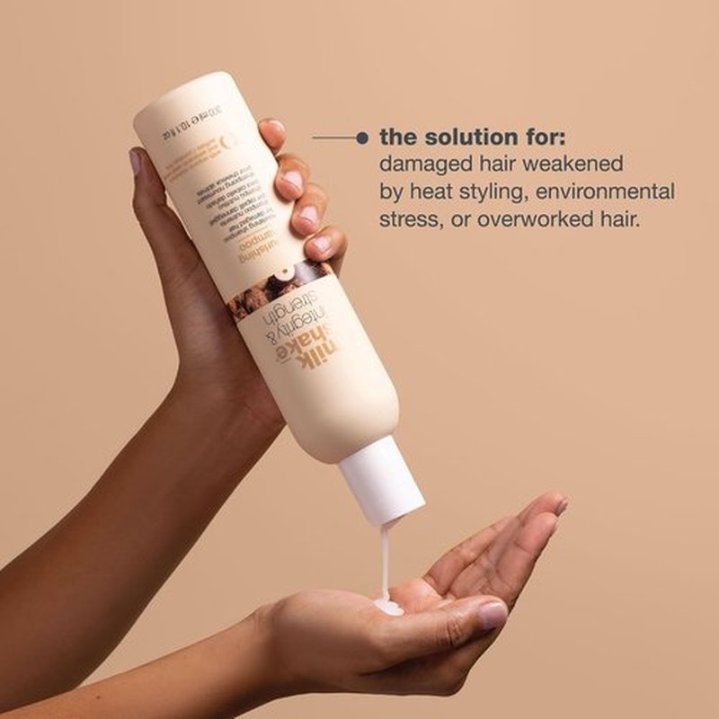 Milk_Shake Integrity & Strength Nourishing Shampoo - Creamy Formula with Organic Murumuru Butter & Amaranth Seed Extract for Damaged Hair