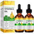WHLH & WELL-BEING Pure Vitamin E Oil for Skin Face Hair Scars, Moisturizing Dry Skin Winkles Hair and Scalp Pack of 2