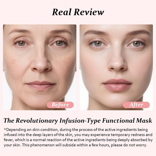 ORDIFEN Bio Collagen Real Deep Mask, Bio-Collagen Face Masks - Deep Hydrating Overnight Face Mask, Korean Skincare, 4 PCS Facial Treatments & Masks for Women - Firming & Moisturizing
