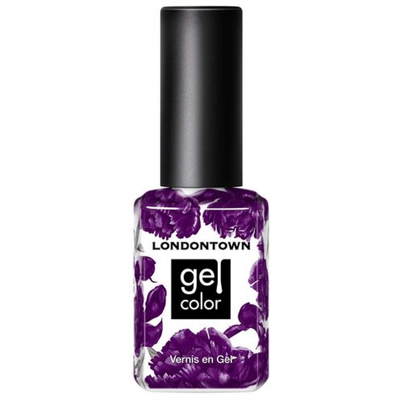 LONDONTOWN UV/LED Gel Nail Polish - Long Lasting, Chip Resistant High Shine Color - Glossy Deep Purple, Portobello Plum, 12ml/.40fl oz