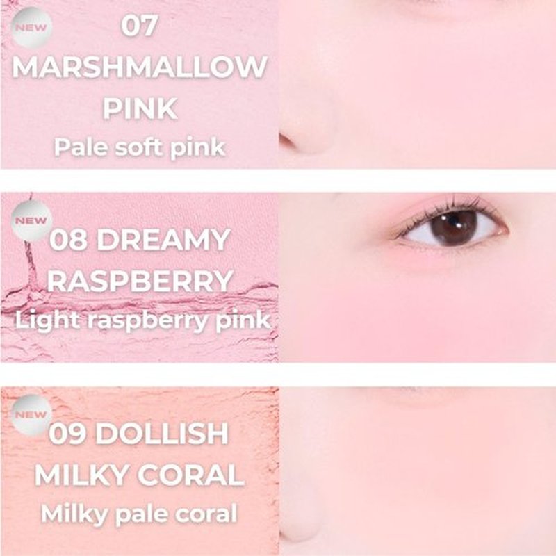 ABOUT TONE Fluffy Wear Blusher - Airy Soft Matte Pressed Powder Cheek Blush | Vegan Blendable Color (06 Mood Lavender)
