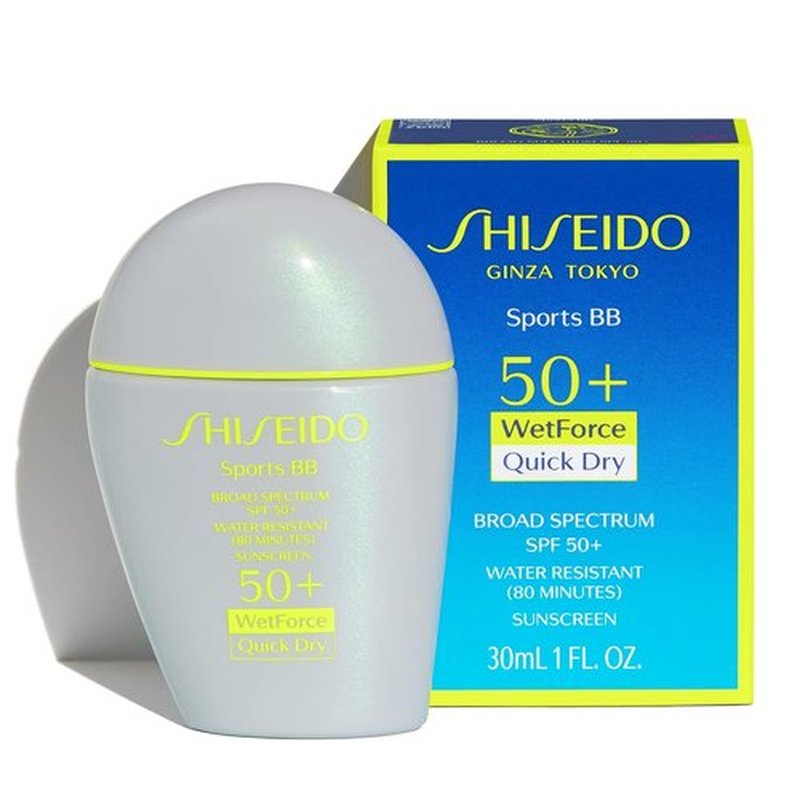 Shiseido Sports BB Cream SPF 50+ | Quick-Dry, Non-Sticky Sunscreen - 30 mL for All-Day Natural Finish