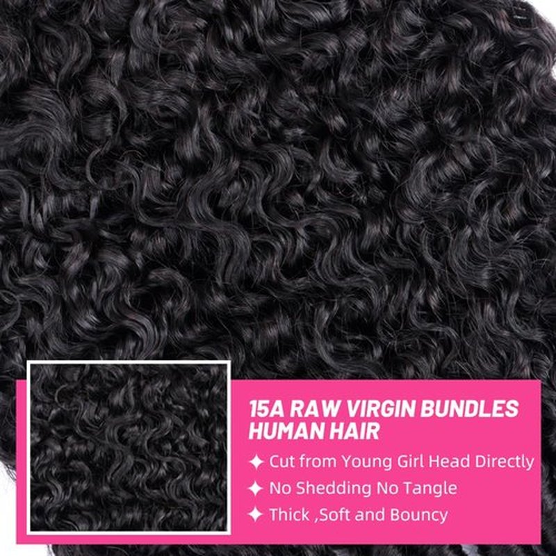 PerisModa Burmese Curly Bundles Human Hair 100% Unprocessed 12A Brazilian Virgin Burmese Curly Hair Bundles 16 18 20 Inch 3 Bundles 3C4A Kinky Curly Weave Human Hair Extensions with Spiral Curly Ends
