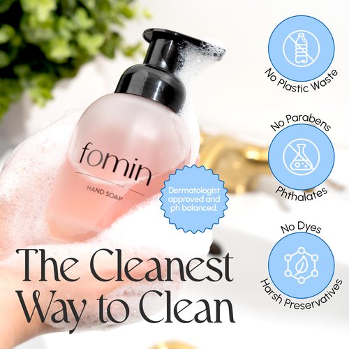 FOMIN Foaming Hand Soap Refills (16 Pack) - Variety Pack Foaming Hand Soap Tablets - Skin Friendly Foam Soap Refill for Hand Wash - Makes 128 fl oz (16 x 8 fl oz)