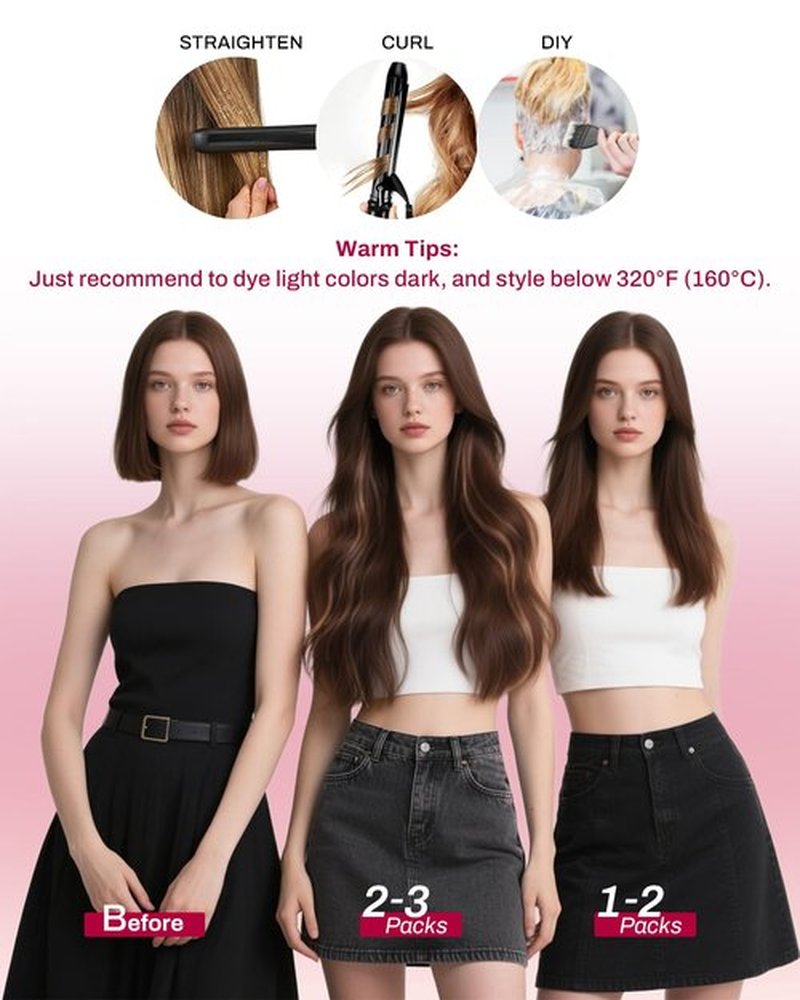 Moresoo Black Clip in Hair Extensions Real Human Hair Clip in Extensions Black Hair Extensions for Women Remy Double Weft 120g/7pcs 20 Inch